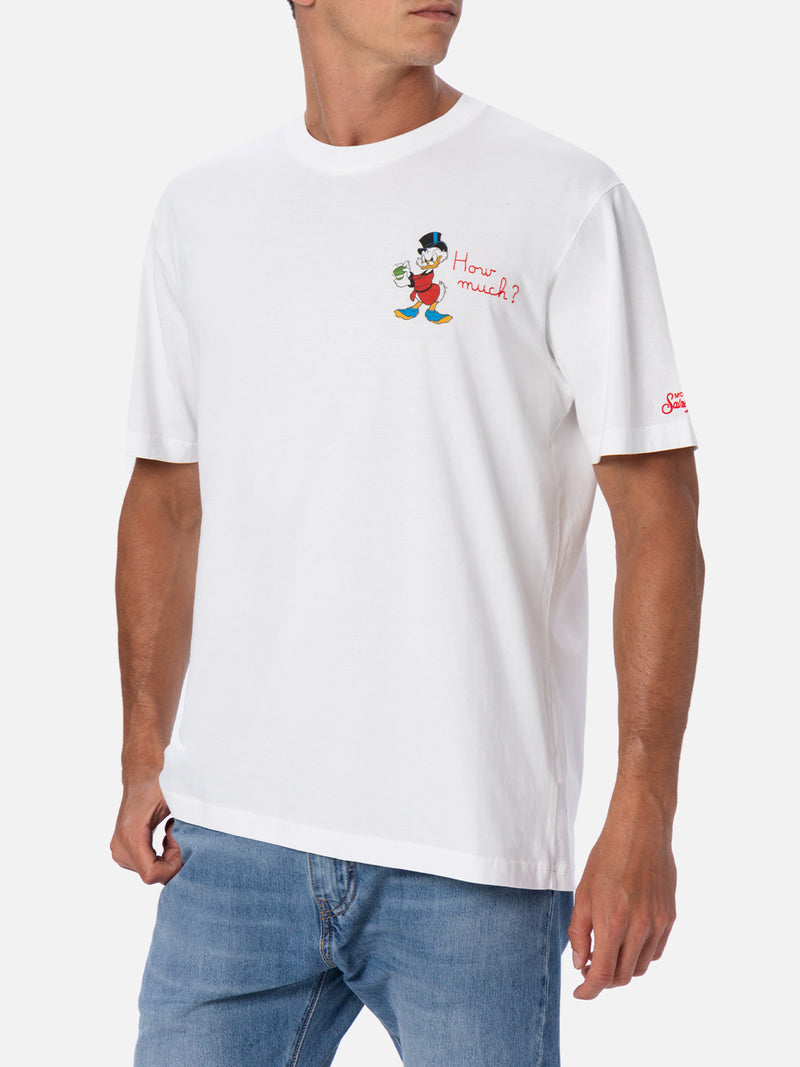 Man cotton t-shirt with Scrooge print and embroidery | ©DISNEY SPECIAL EDITION