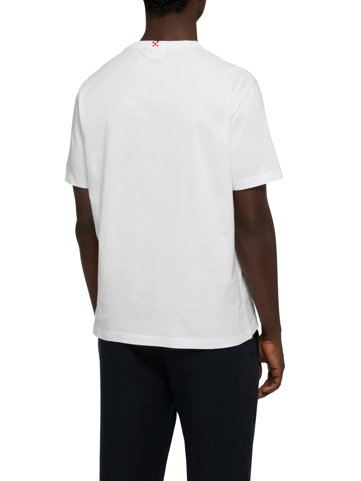 Cotton T-shirt with Mi fai volare embroidery