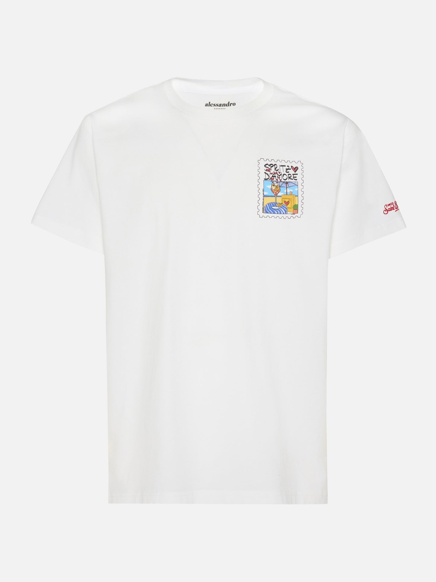 T-shirt Man in cotone con stampa Spritz d'Amore | ALESSANDRO ENRIQUEZ SPECIAL EDITION