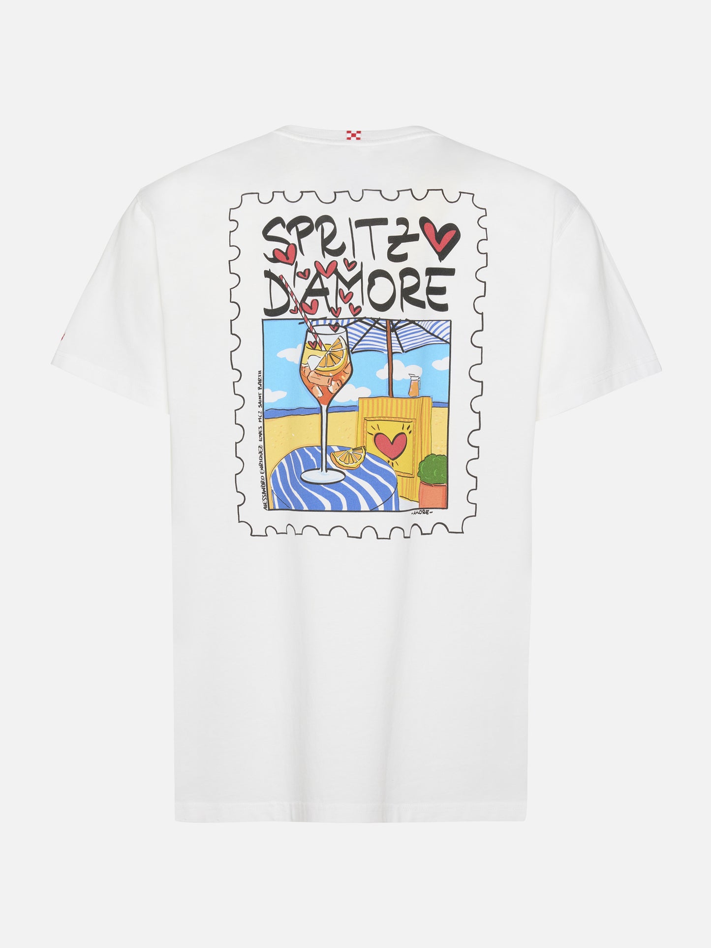T-shirt Man in cotone con stampa Spritz d'Amore | ALESSANDRO ENRIQUEZ SPECIAL EDITION