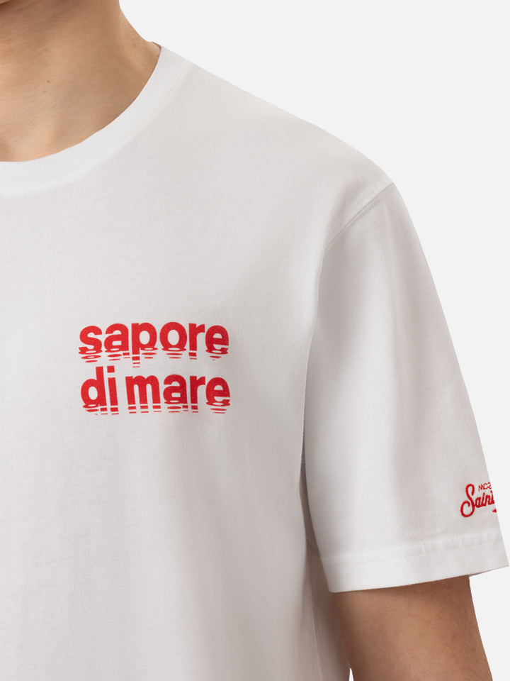 Baumwoll-T-Shirt mit Sapore di Mare-Filmlogo-Aufdruck |SAPORE DI MARE SPECIAL EDITION