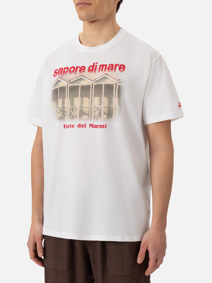 Baumwoll-T-Shirt mit Forte dei Marmi 83-Aufdruck | SAPORE DI MARE SPECIAL EDITION