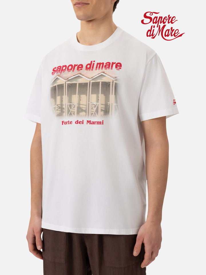 Baumwoll-T-Shirt mit Forte dei Marmi 83-Aufdruck | SAPORE DI MARE SPECIAL EDITION