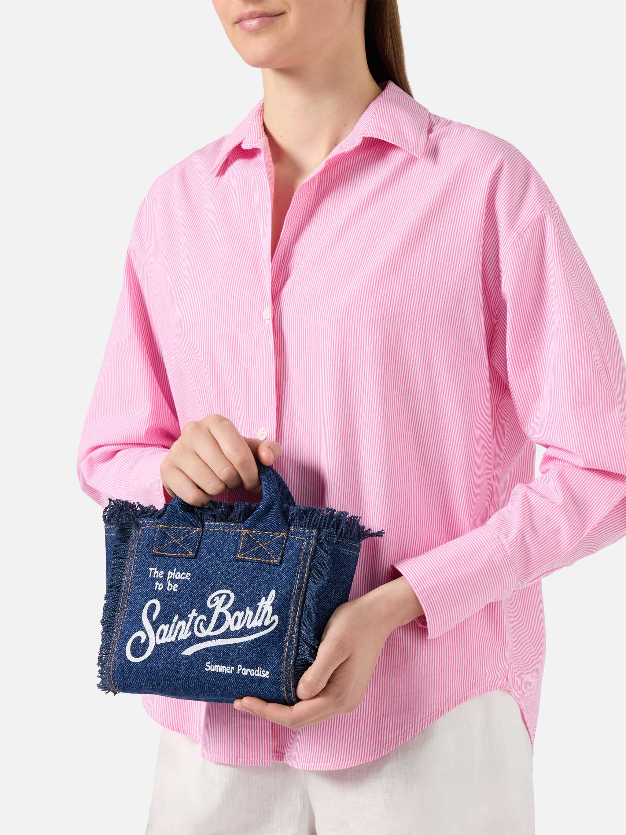Dark wash denim Vanity mini bag – MC2 Saint Barth