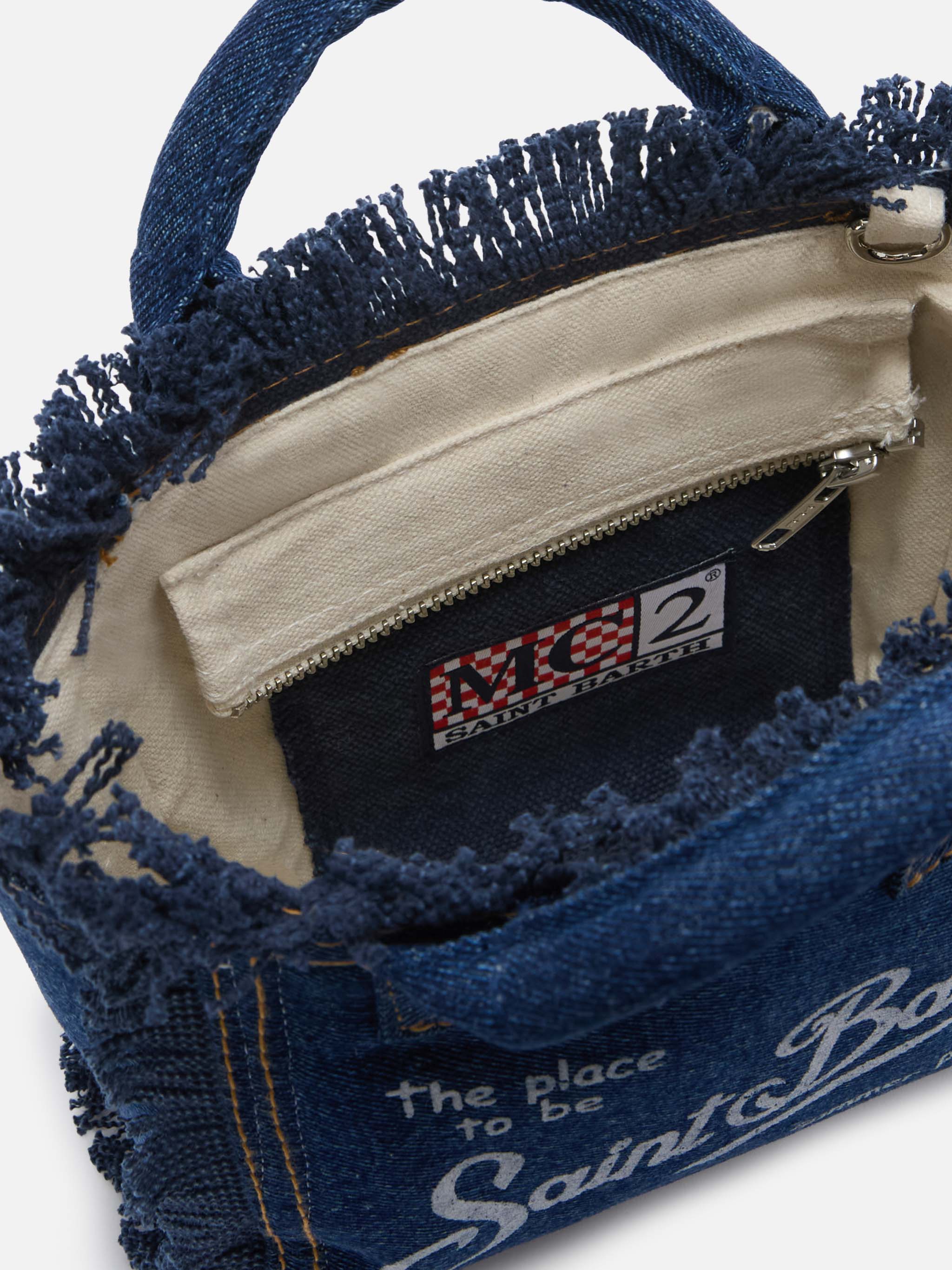 Dark wash denim Vanity mini bag – MC2 Saint Barth