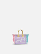 Color block cotton canvas Mini Vanity bag