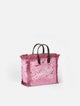 Borsa a mano Mini Vanity in ciniglia rosa