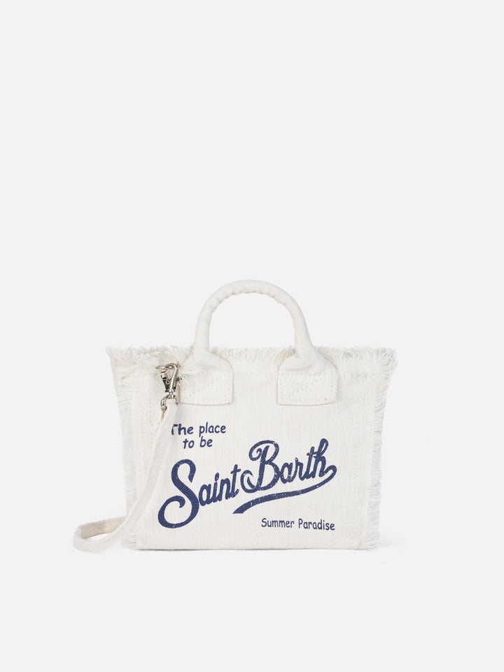 Mini Vanity off-white Linen bag