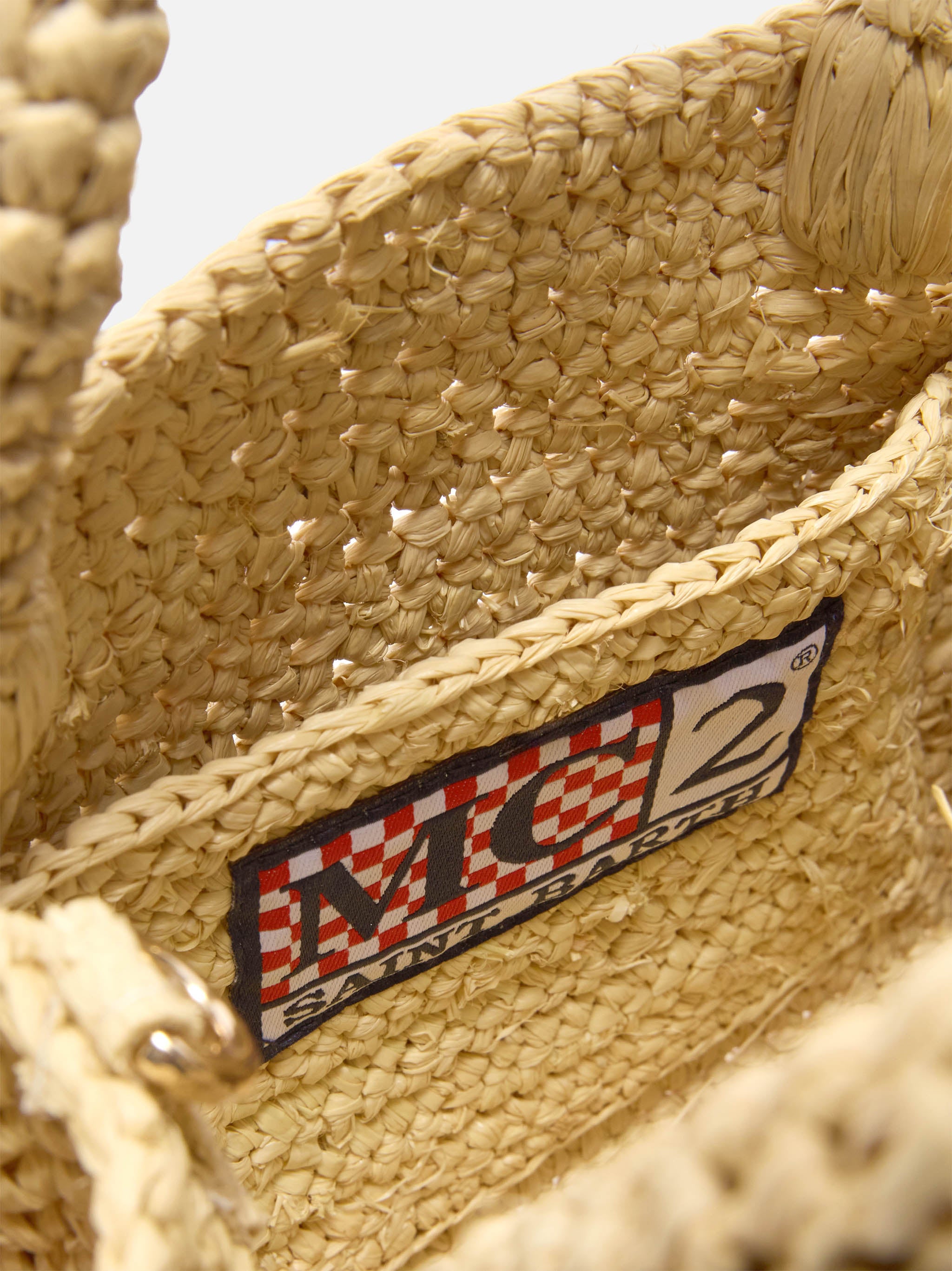 Vanity mini raffia bag with side fringes – MC2 Saint Barth
