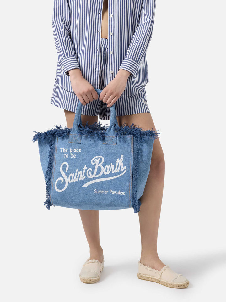 Medium wash denim Vanity regular bag