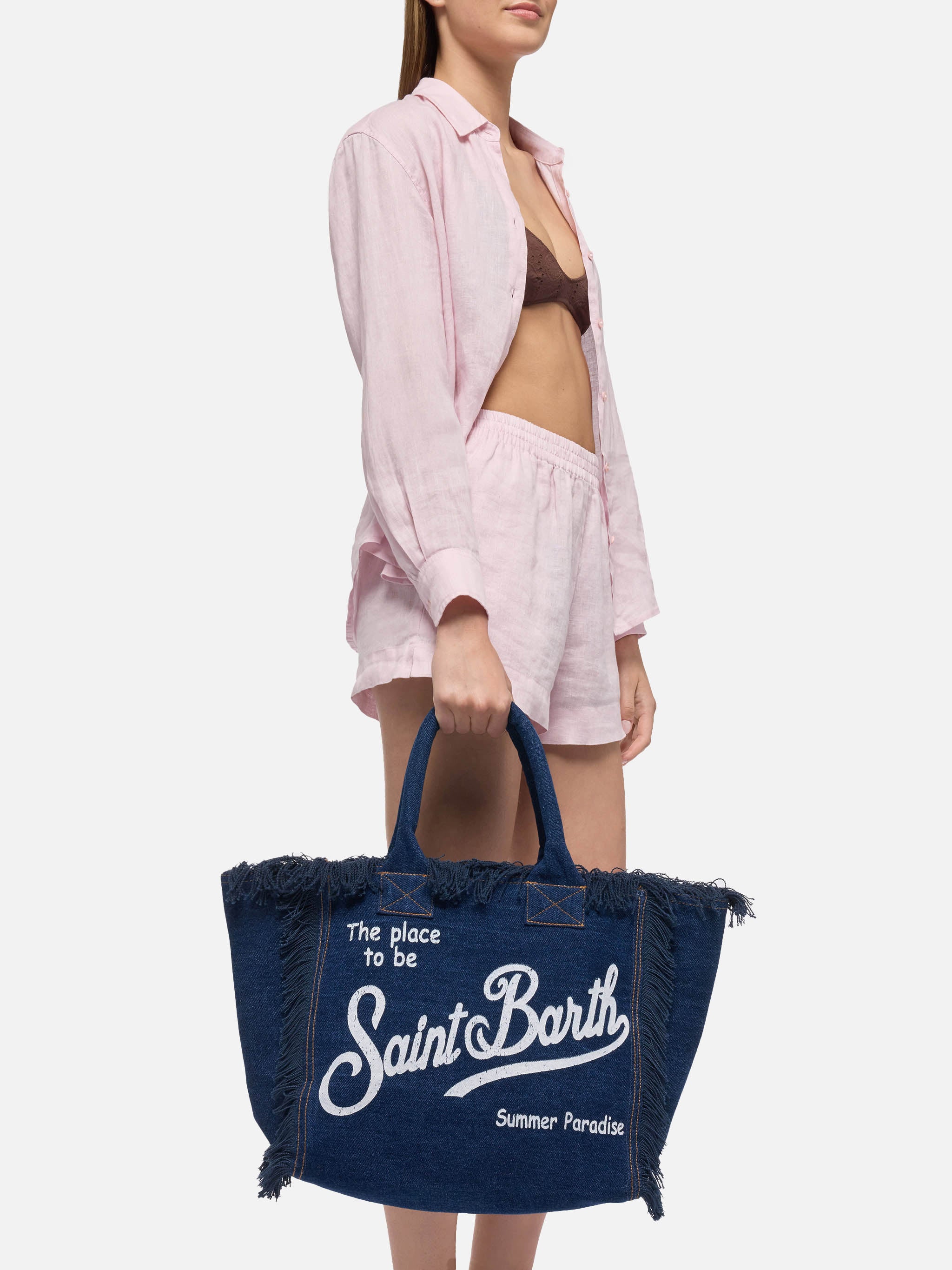 MC2 Saint Barth バニティ MC2 Saint Barth Vanity Mini bag with rhinestones for women