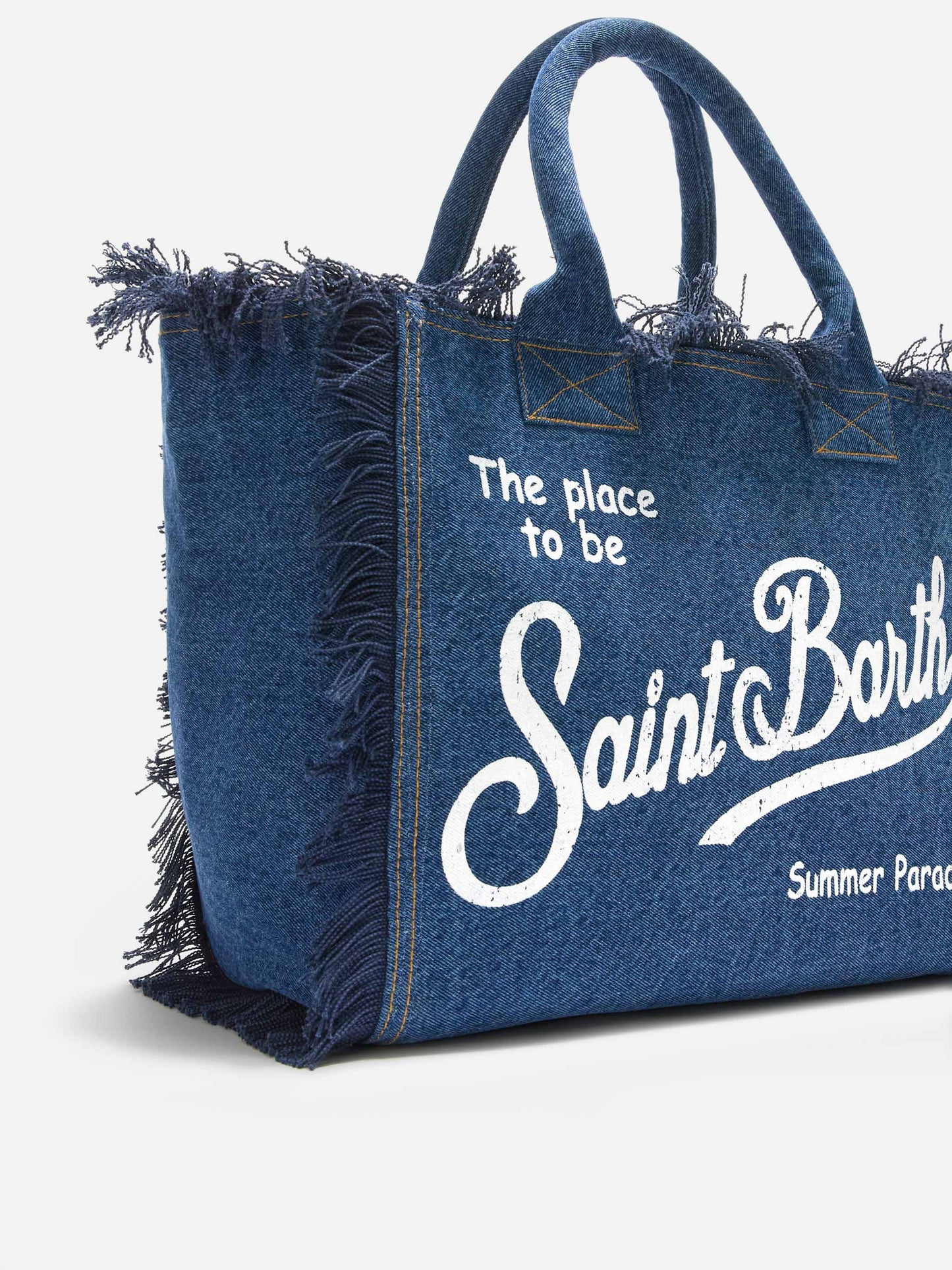 Borsa Vanity regular in denim lavaggio scuro