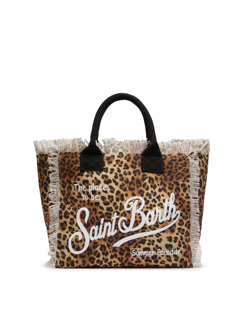 トートバッグ MC2 Saint Barth VANITY - Canvas bag with heart print MC2 Saint Barth Vanity - Canvas Bag With Heart Print – The
