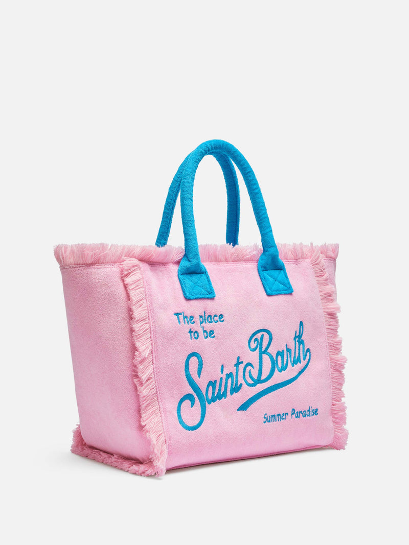 Borsa a spalla Vanity Sponge in spugna rosa