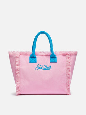 Borsa a spalla Vanity Sponge in spugna rosa