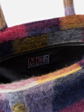 Borsa a spalla Vanity Blanket con stampa a quadri