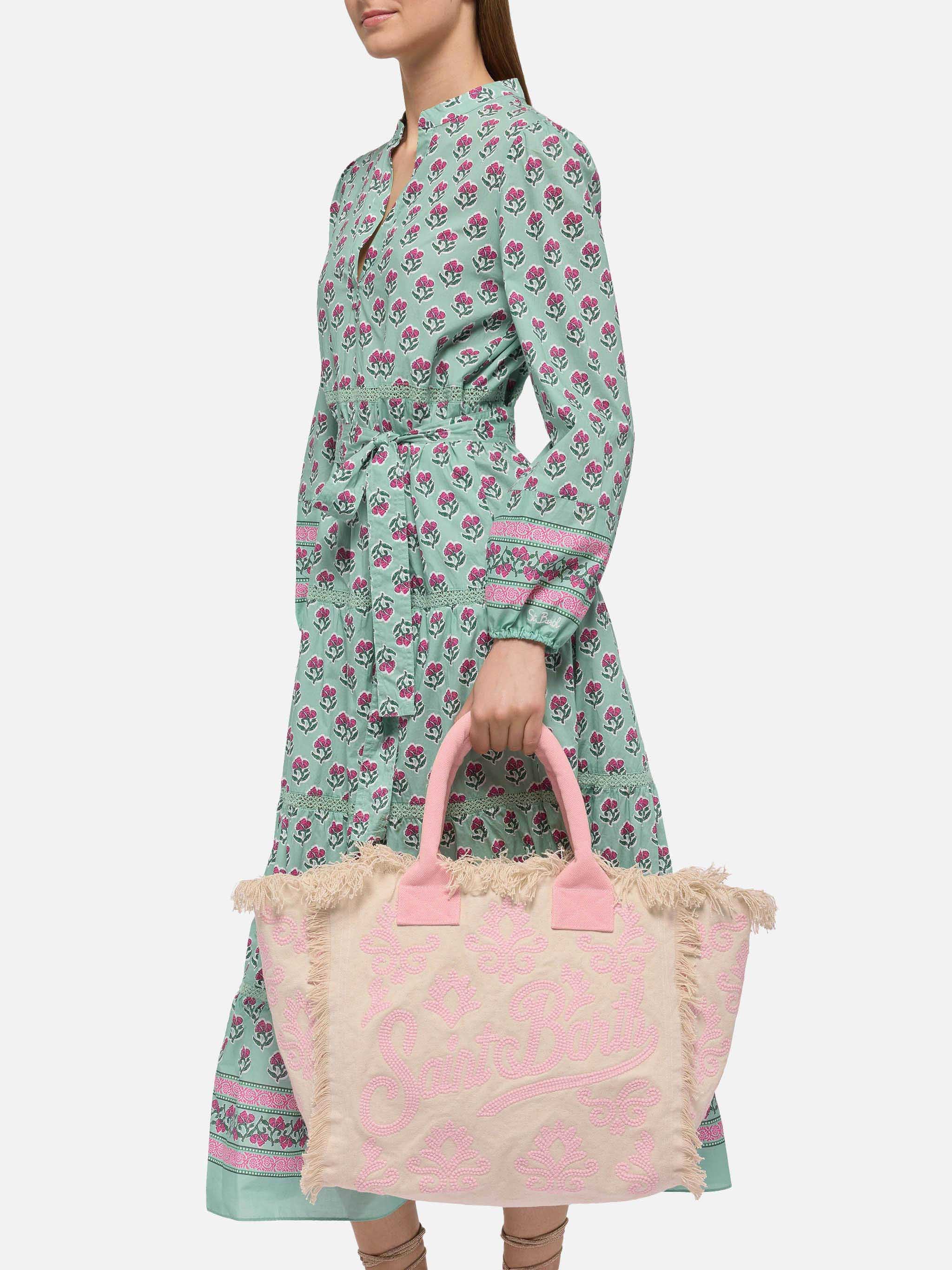 Vanity Rug white and pink cotton tote bag – MC2 Saint Barth