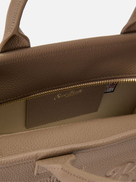 Beige pebbled leather Vanity medium bag