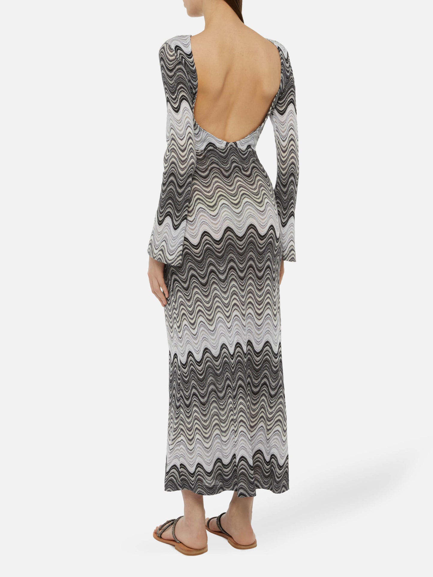 Venere Maxikleid aus Raschelstrick