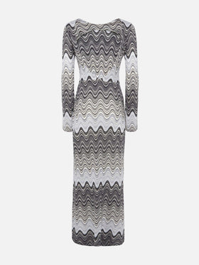 Venere Maxikleid aus Raschelstrick