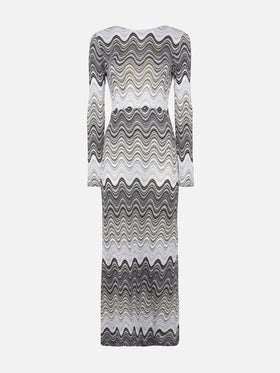 Venere Maxikleid aus Raschelstrick