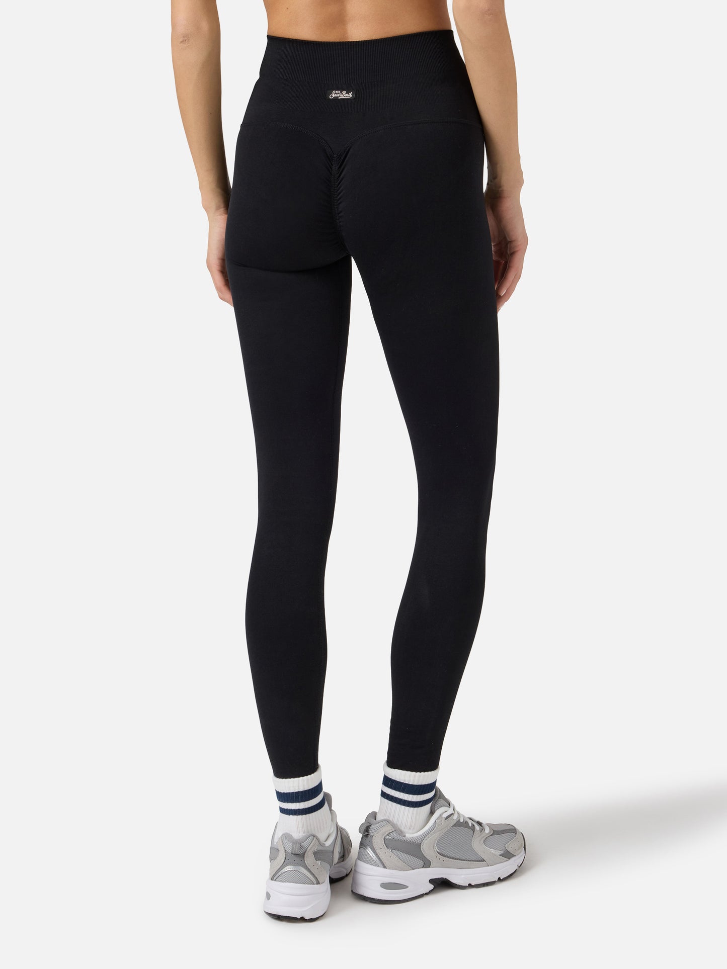 Leggings sportivi Vega neri in tessuto tecnico