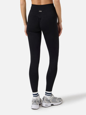 Leggings sportivi Vega neri in tessuto tecnico