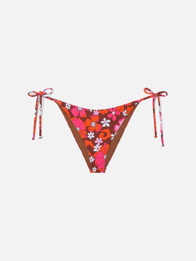 Slip de baño Virgo con estampado floral 