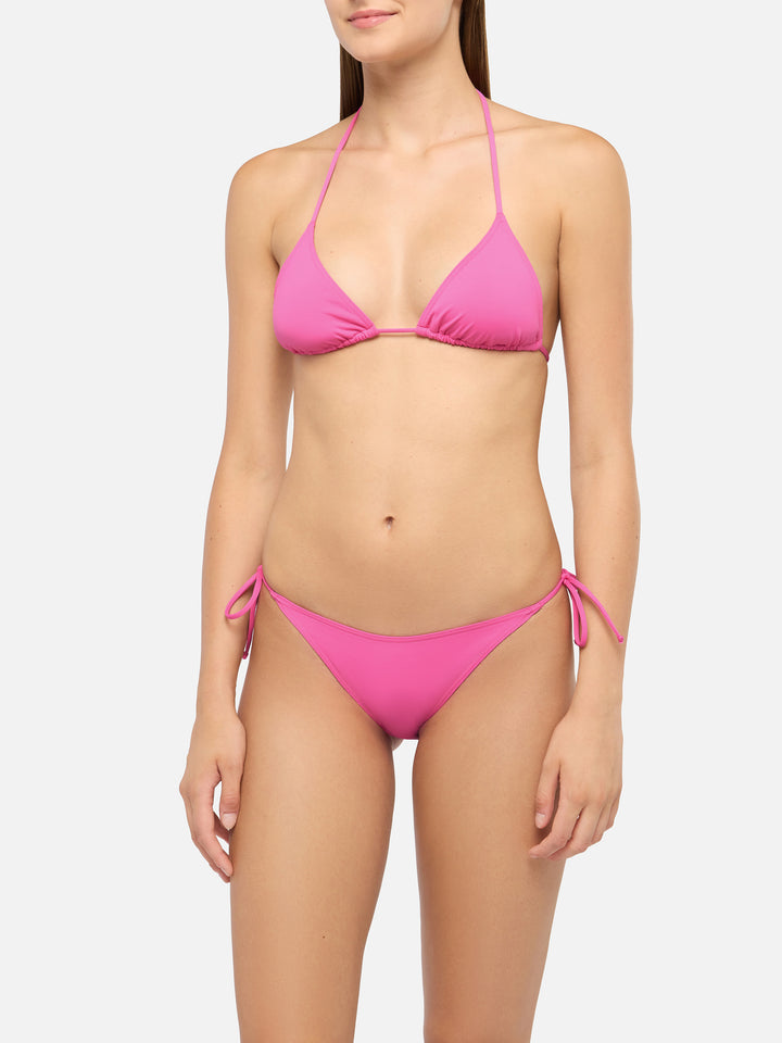 Virgo – Klassische Badehose in Fuchsie – Leah – Badeanzug mit Dreiecksoberteil in Fuchsie