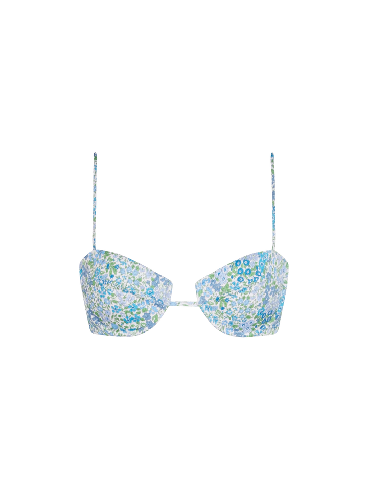 Top a bralette con ferretto Salina da donna con stampa Joanna Luise | FATTO CON TESSUTO LIBERTY