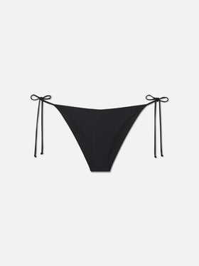 Bas de bikini noir Virgo avec strass 