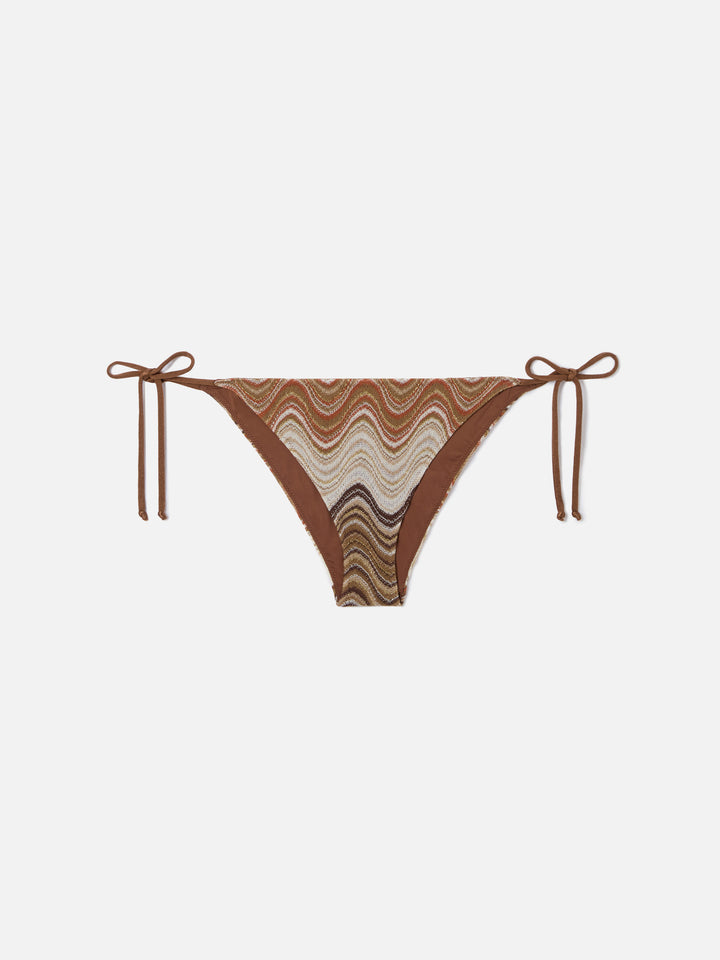 Leah Virgo brown degradé raschel bikini