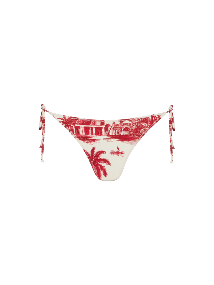 Virgo slip mare classico con stampa toile de jouy | AI CO-CREATED DESIGN BY RICKDICK - POWERED BY RED-EYE