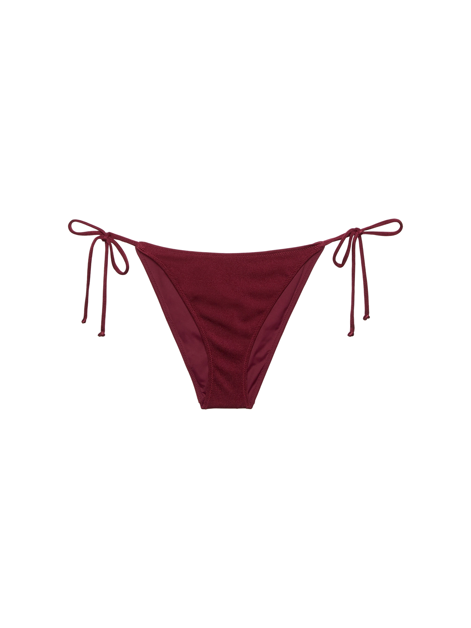 Virgo burgundy classic swim briefs with rhinestone embellishment - MC2 Saint Barth