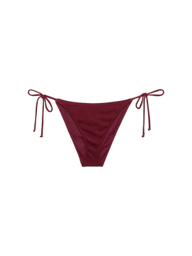 Virgo burgundy classic swim briefs with rhinestone embellishment - MC2 Saint Barth
