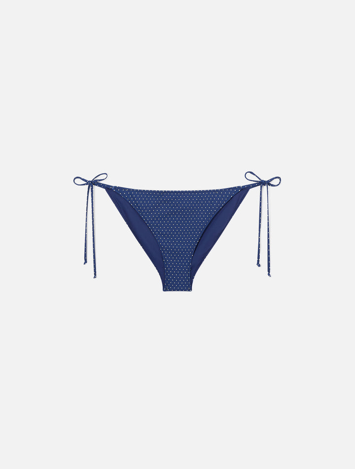 Virgo classic swim briefs with micro polka dots print