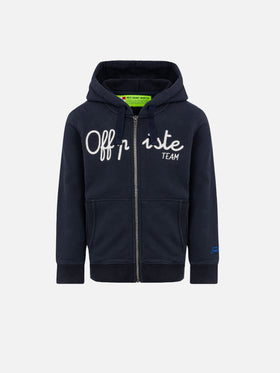 boy Blue navy sweatshirt Off Piste team embroidery - MC2 Saint Barth