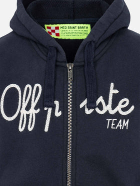 boy Blue navy sweatshirt Off Piste team embroidery - MC2 Saint Barth