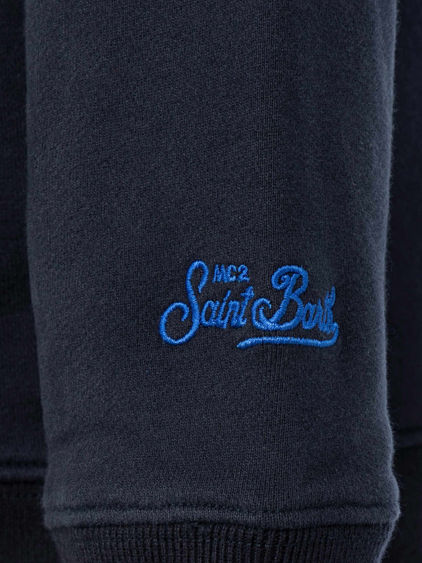 boy Blue navy sweatshirt Off Piste team embroidery - MC2 Saint Barth