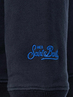 boy Blue navy sweatshirt Off Piste team embroidery - MC2 Saint Barth