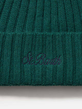 Man british green cashmere blend hat Wengen