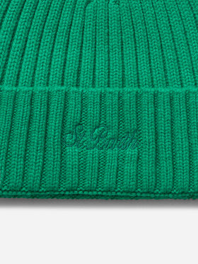 Man green cashmere blend hat Wengen - MC2 Saint Barth