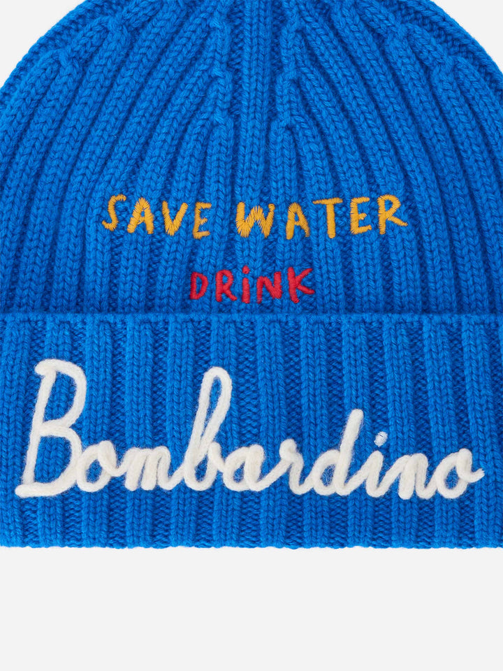 Gorro Wengen con bordado Save Water Drink Bombardino 