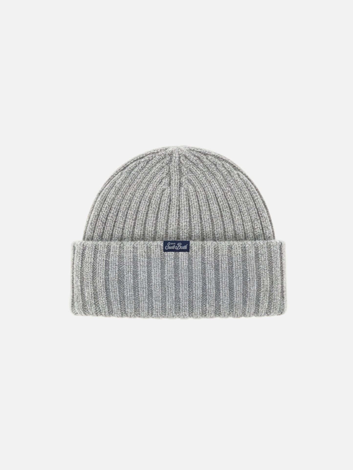Beanie Wengen in grey cashmere blend with Super G embroidery | SUPER G SPECIAL EDITION