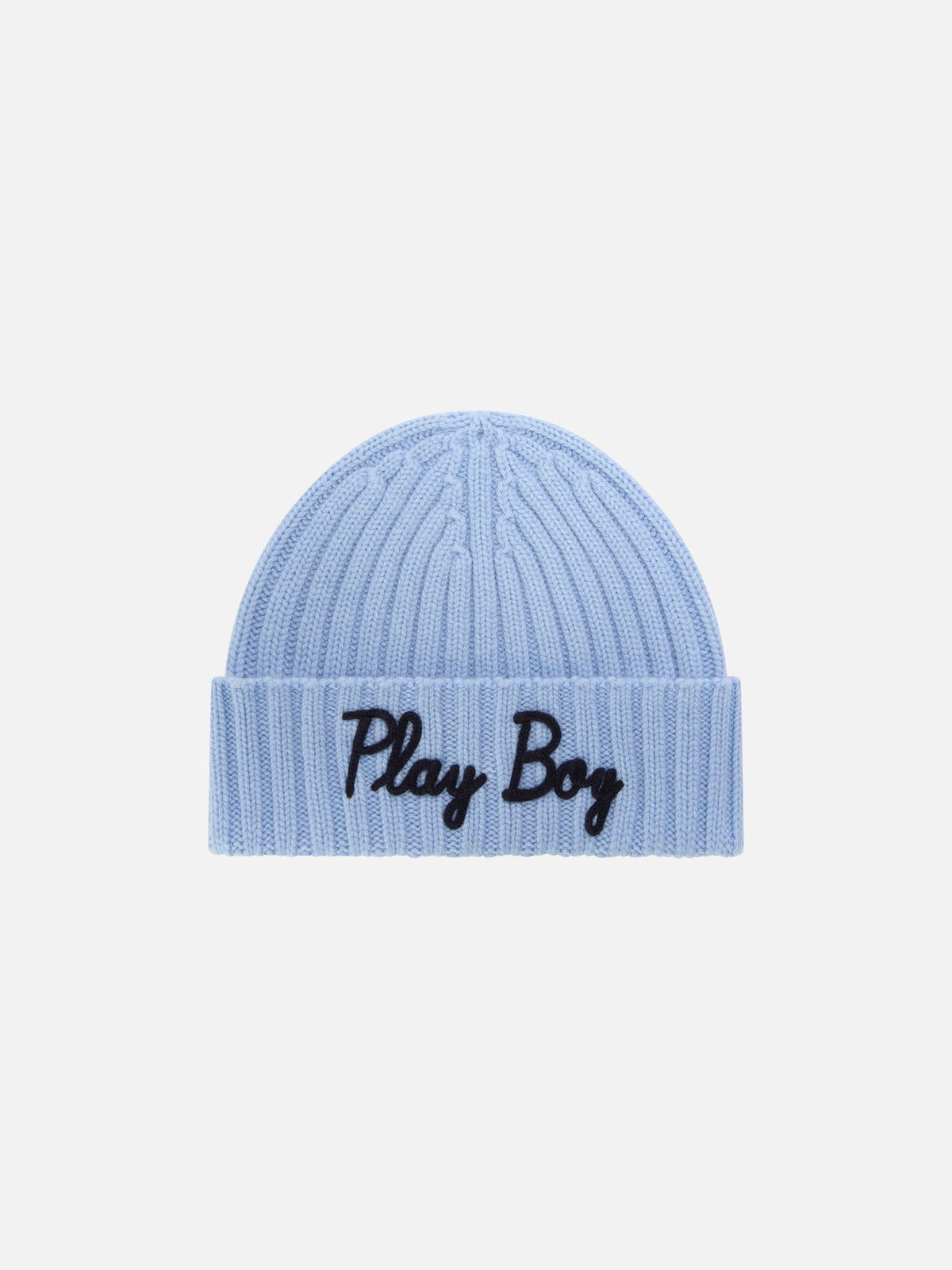 Bonnet Wengen léger blue avec broderie Play Boy 