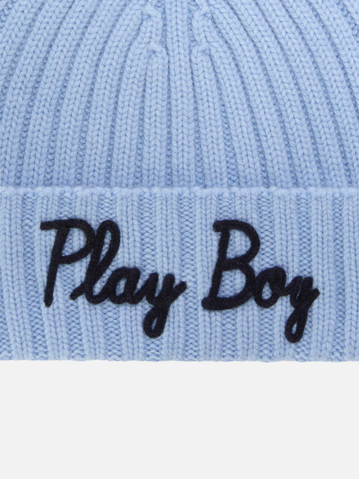 Gorro Wengen ligero blue con bordado Play Boy 