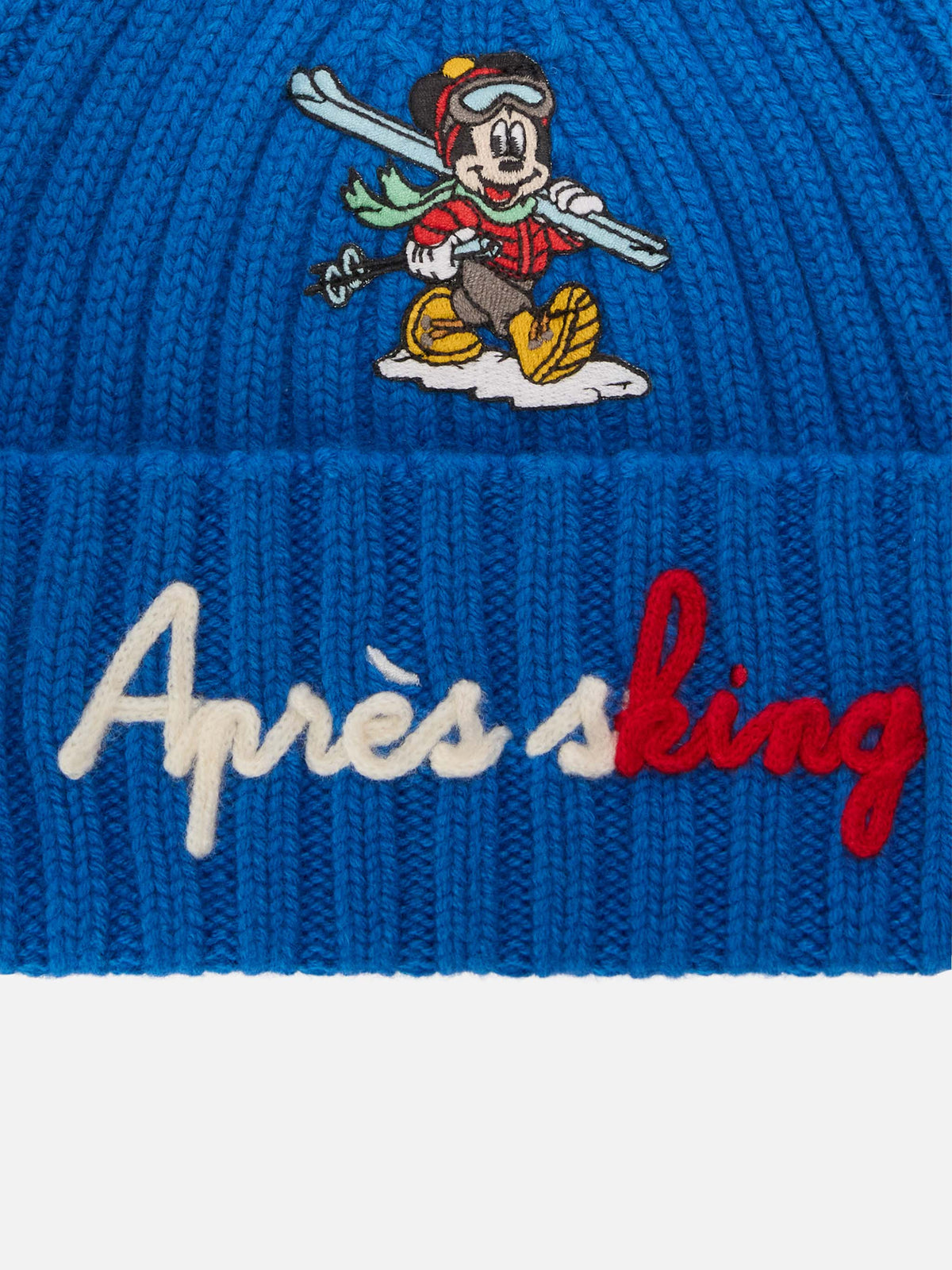 Blue Wengen beanie with Après Sking embroidery | Special edition