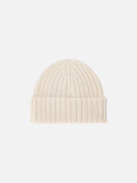 Off white Wengen beanie with logo embroidery
