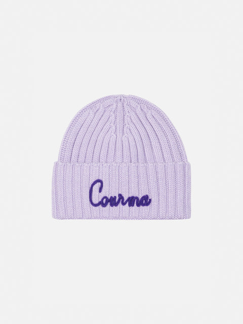 Girl lilac hat Wengen with Courma embroidery - MC2 Saint Barth