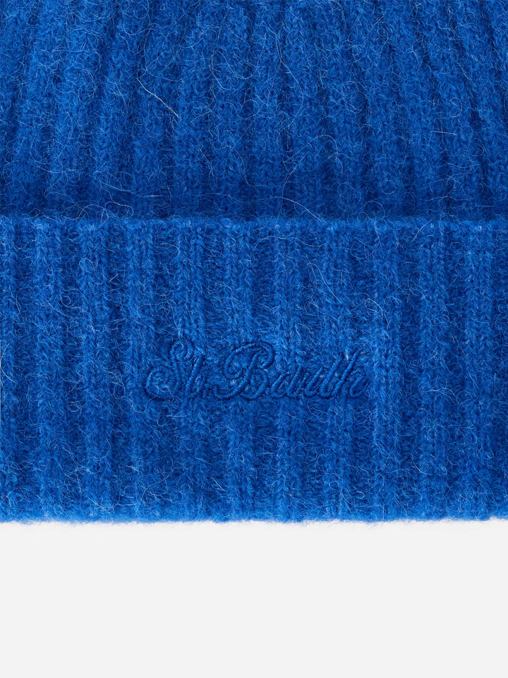 Royal blue Wengen alpaca blend beanie